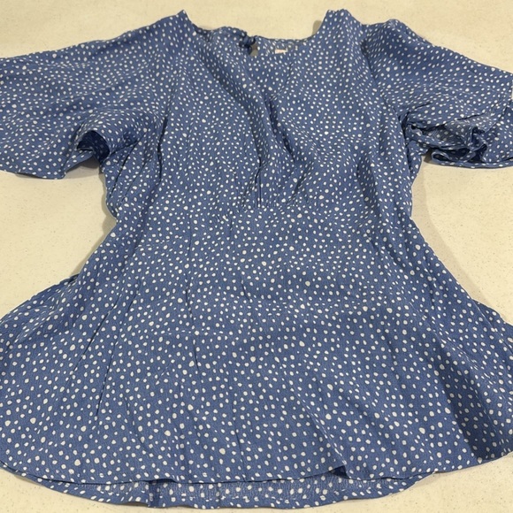 Gianni Bini Peplum Top Polka Dot Women's XSmall New - Picture 8 of 8